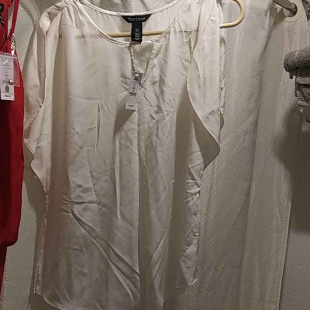 Silk flutter blouse